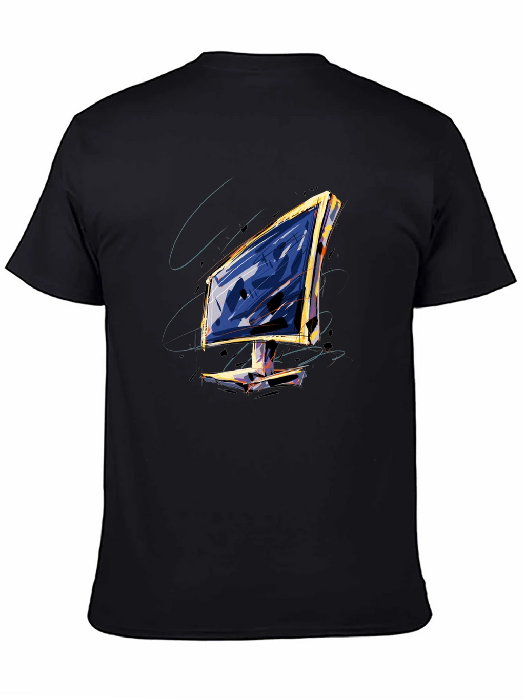 Abstract Monitor Graphic Tee product image 4