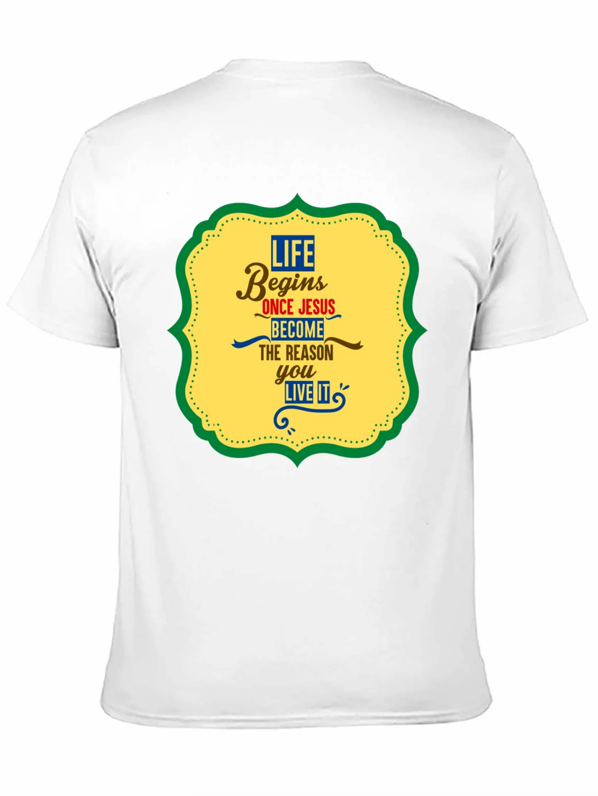 Life Begins With Jesus Graphic Tee - Black product image 10