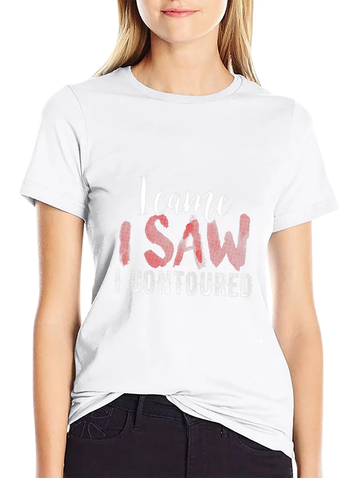 I Came I Saw I Contoured Graphic T-Shirt product image 7