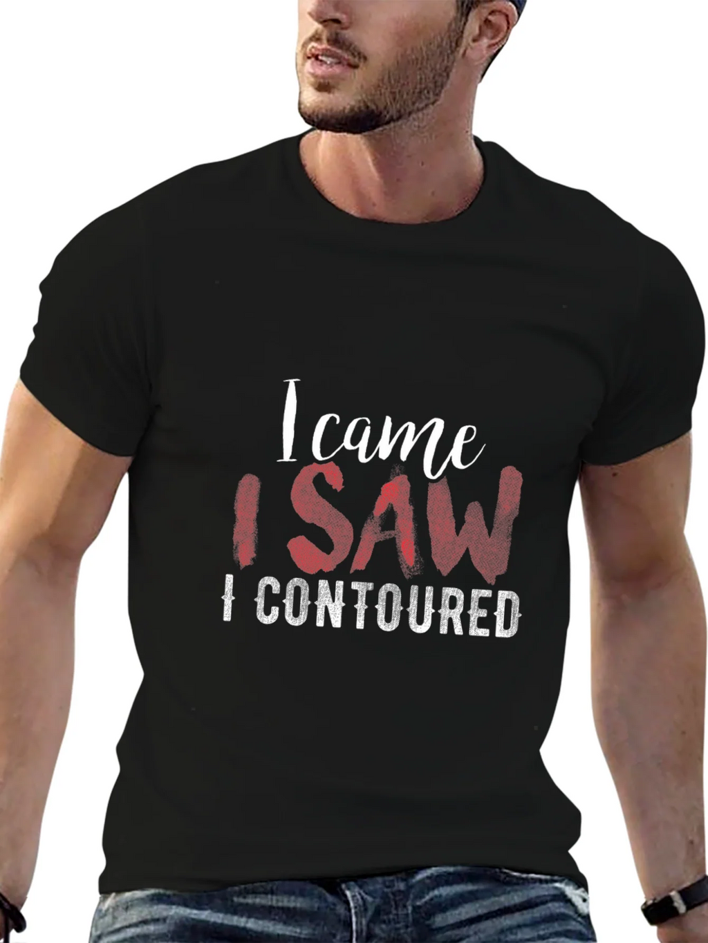 I Came I Saw I Contoured Graphic T-Shirt product image 5