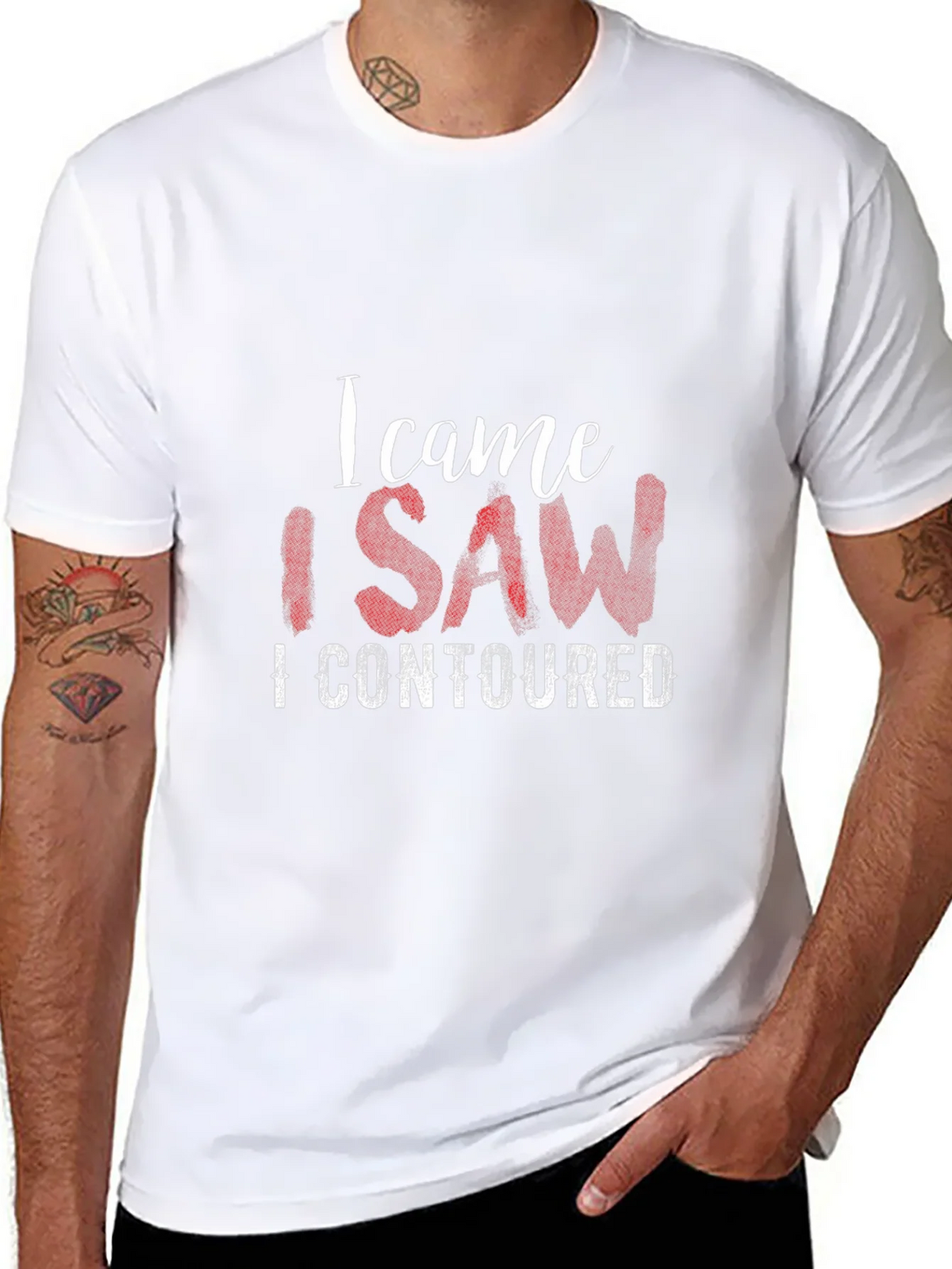 I Came I Saw I Contoured Graphic T-Shirt product image 6