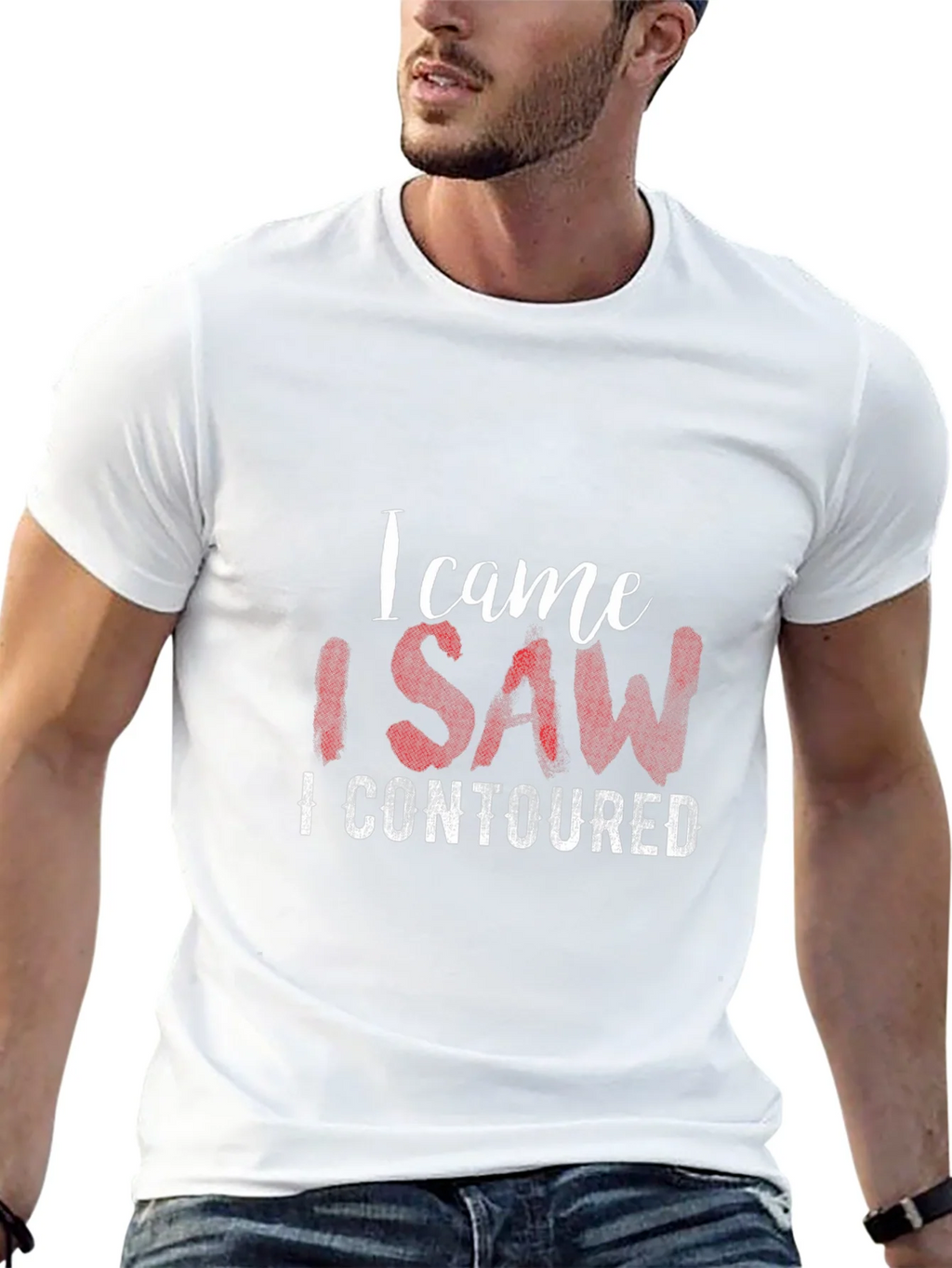 I Came I Saw I Contoured Graphic T-Shirt product image 9