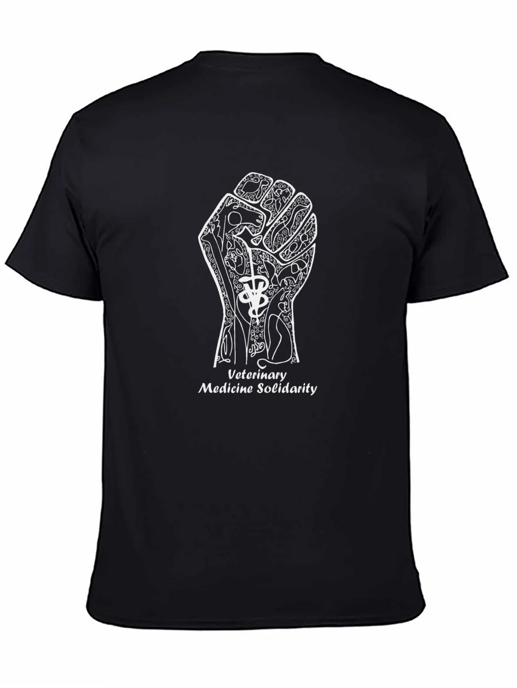 Veterinary Medicine Solidarity Black T-Shirt product image 4