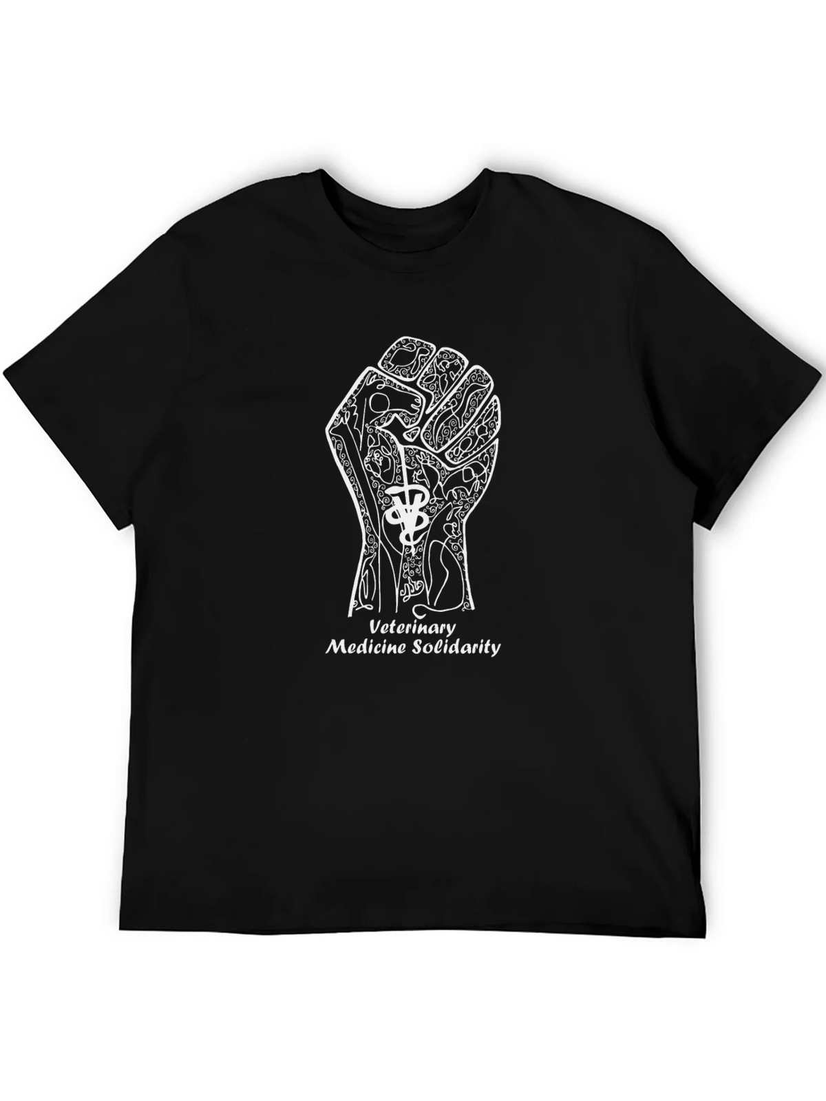 Veterinary Medicine Solidarity Black T-Shirt product image 5
