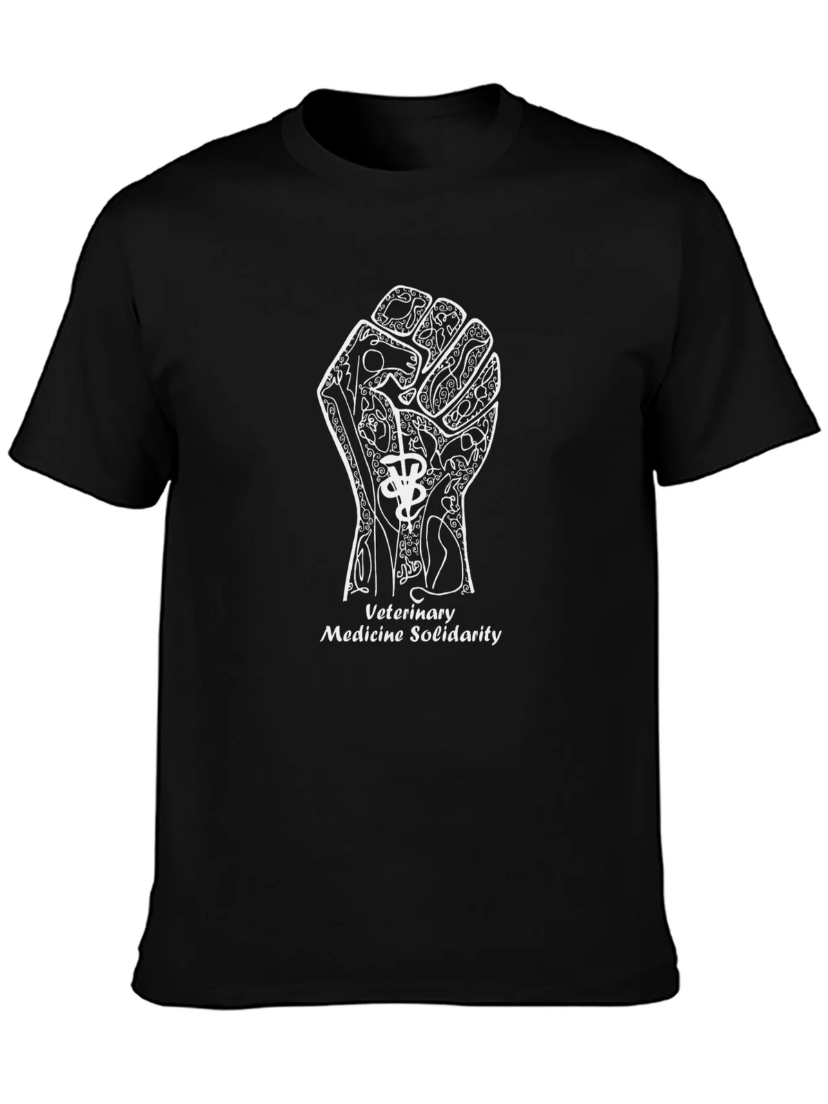 Veterinary Medicine Solidarity Black T-Shirt product image 3