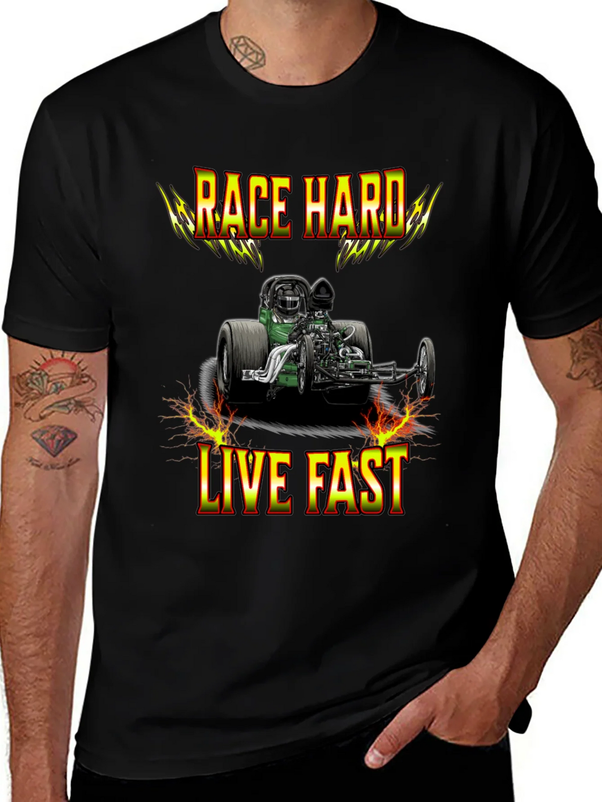 Race Hard Live Fast Graphic T-Shirt product image 1