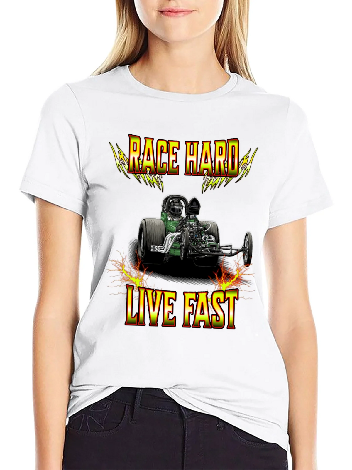 Race Hard Live Fast Graphic T-Shirt product image 8