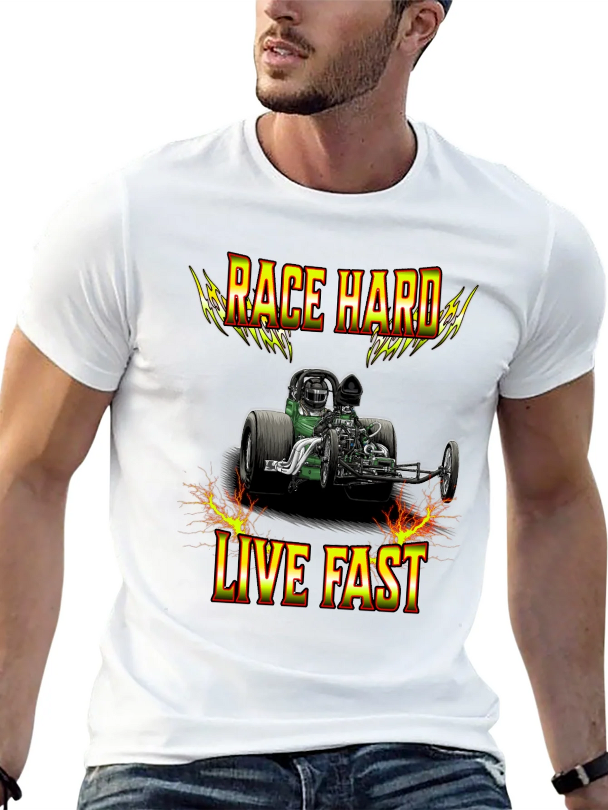 Race Hard Live Fast Graphic T-Shirt product image 12