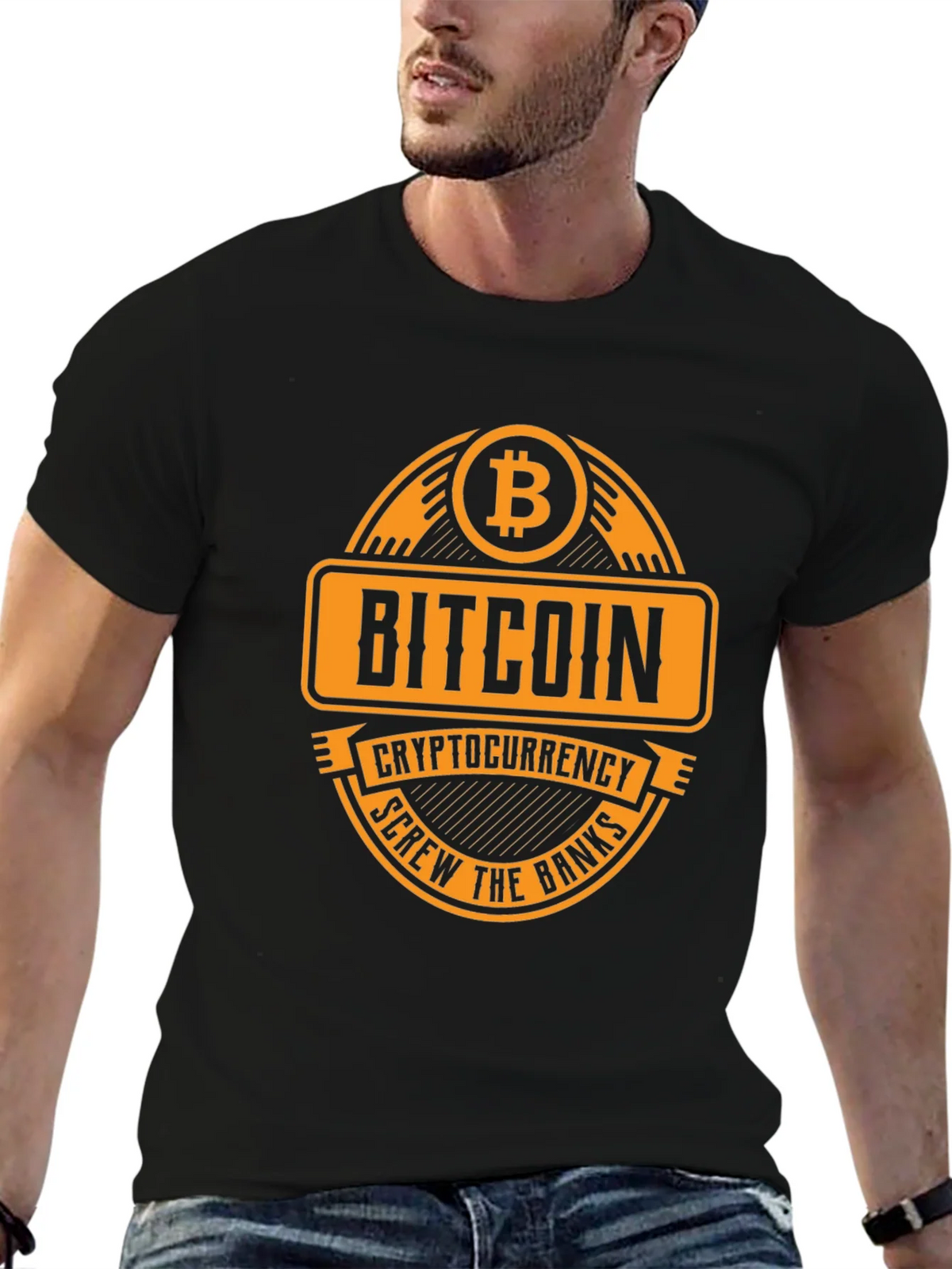 Bitcoin Cryptocurrency T-Shirt - Screw the Banks product image 6
