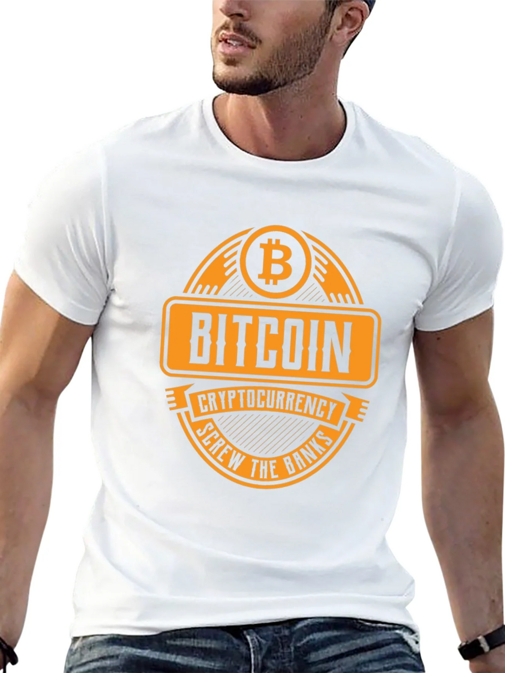 Bitcoin Cryptocurrency T-Shirt - Screw the Banks product image 12