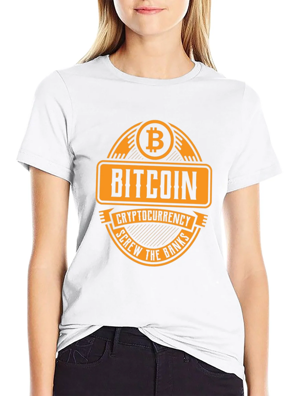 Bitcoin Cryptocurrency T-Shirt - Screw the Banks product image 8