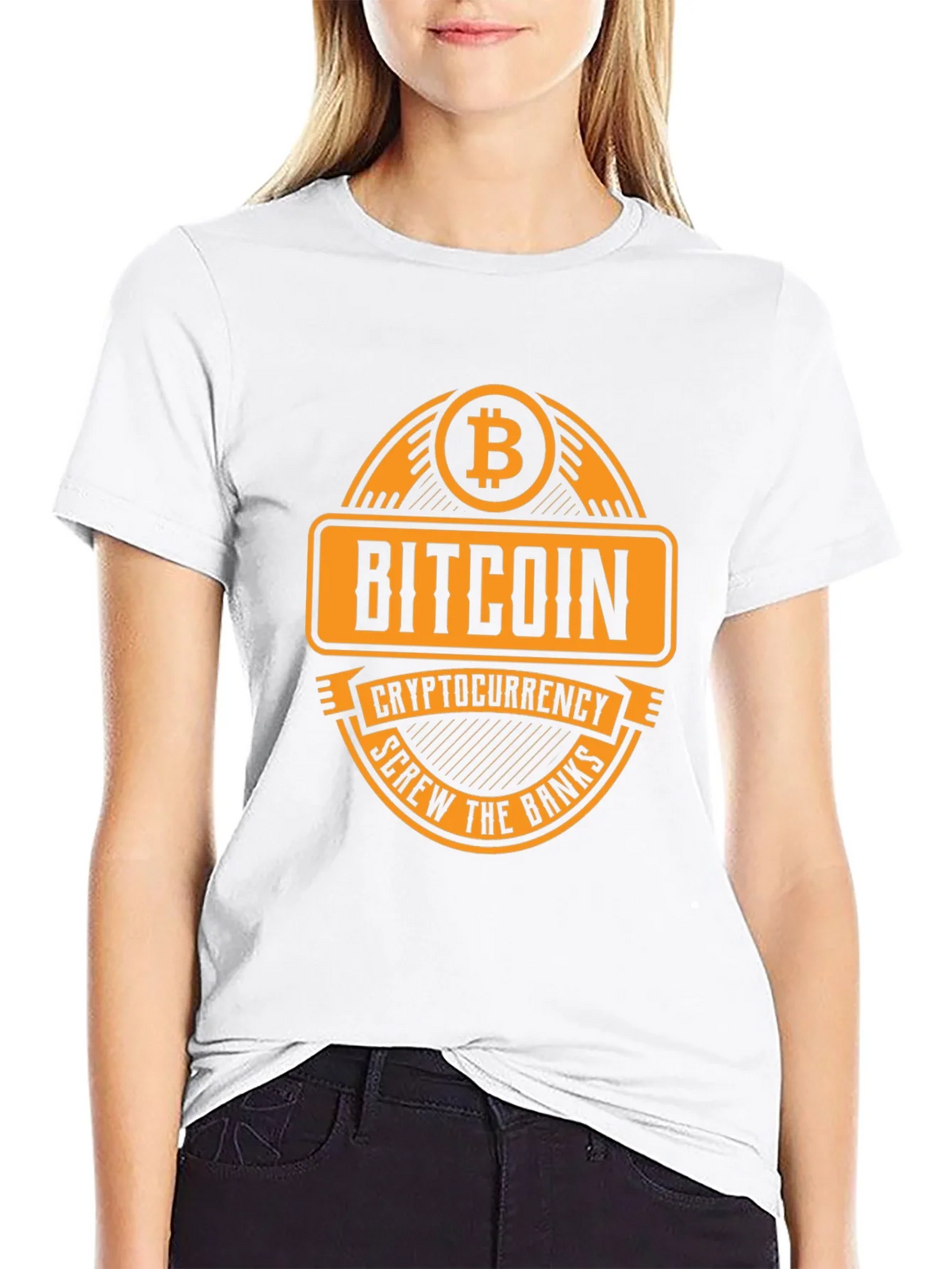 Bitcoin Cryptocurrency T-Shirt - Screw the Banks product image 8