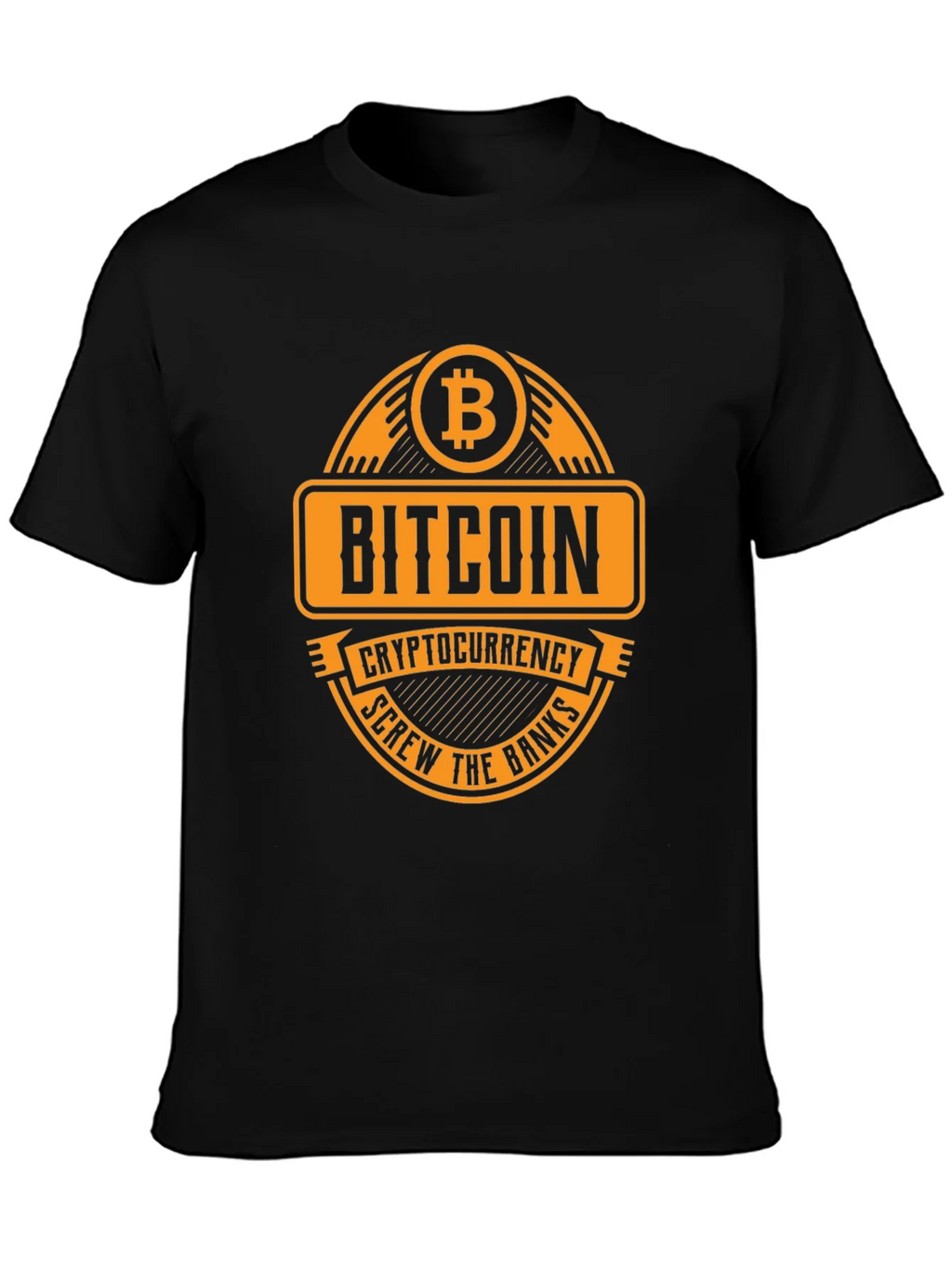 Bitcoin Cryptocurrency T-Shirt - Screw the Banks product image 3