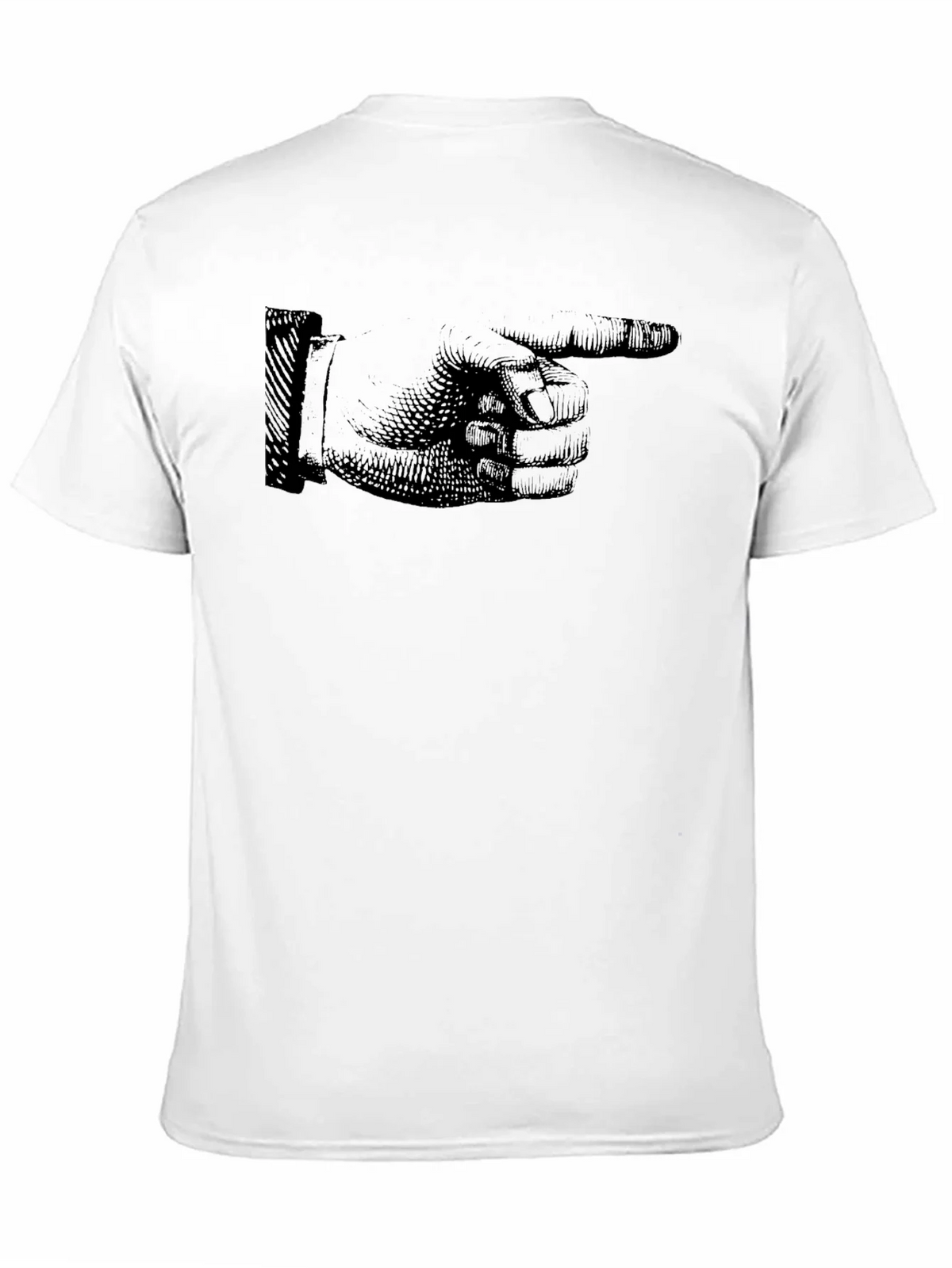 Vintage Pointing Hand Graphic Black T-Shirt product image 10
