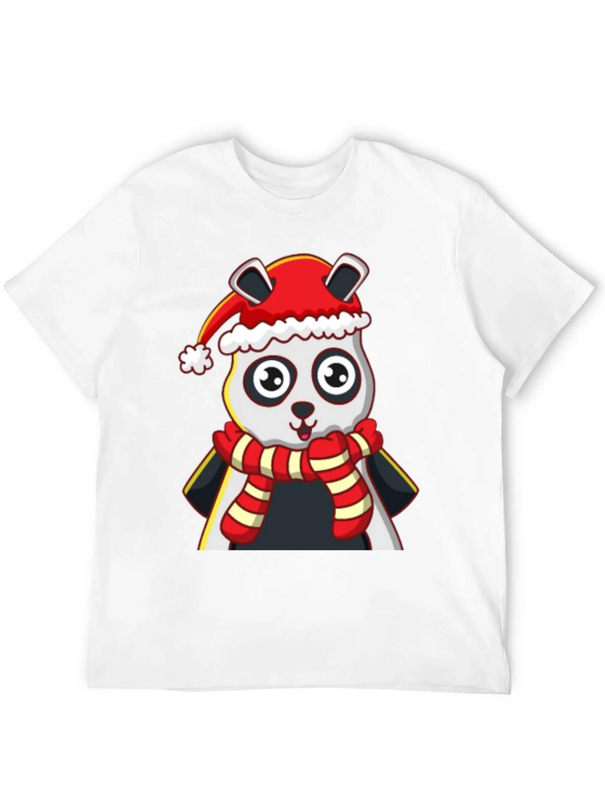 Festive Panda T-Shirt - Holiday Style