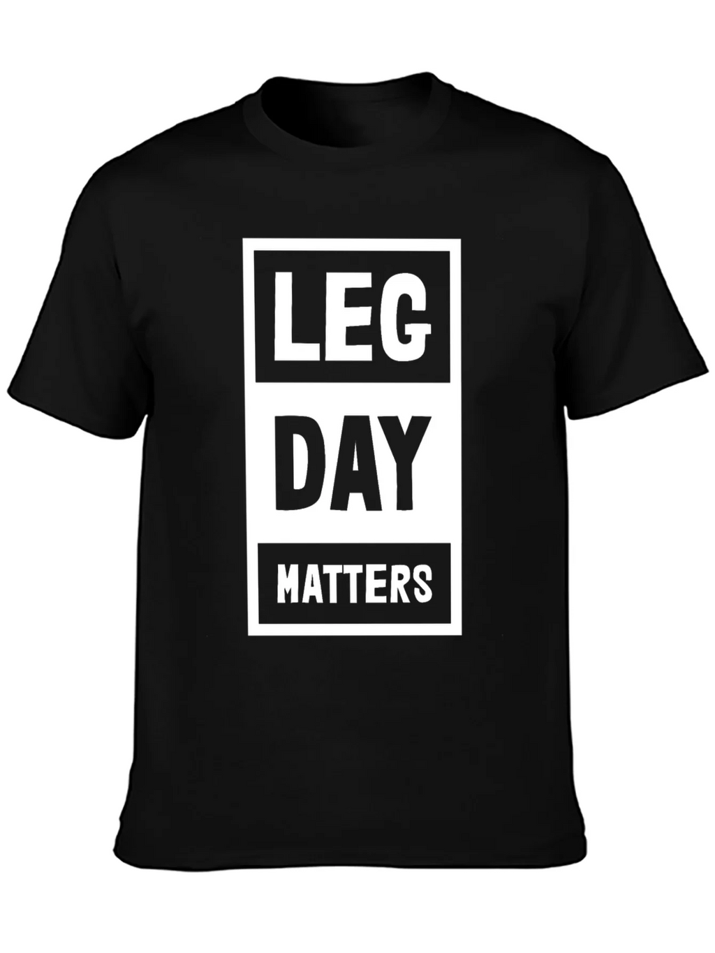 Leg Day Matters Black Graphic Tee product image 3