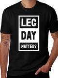 Leg Day Matters Black Graphic Tee product image 1