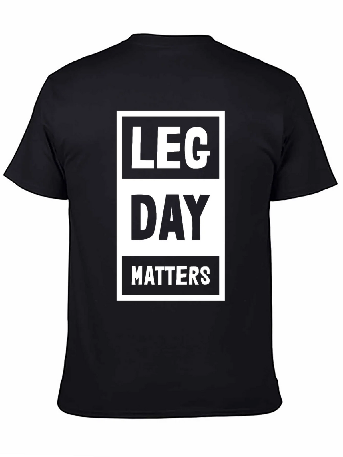 Leg Day Matters Black Graphic Tee product image 4