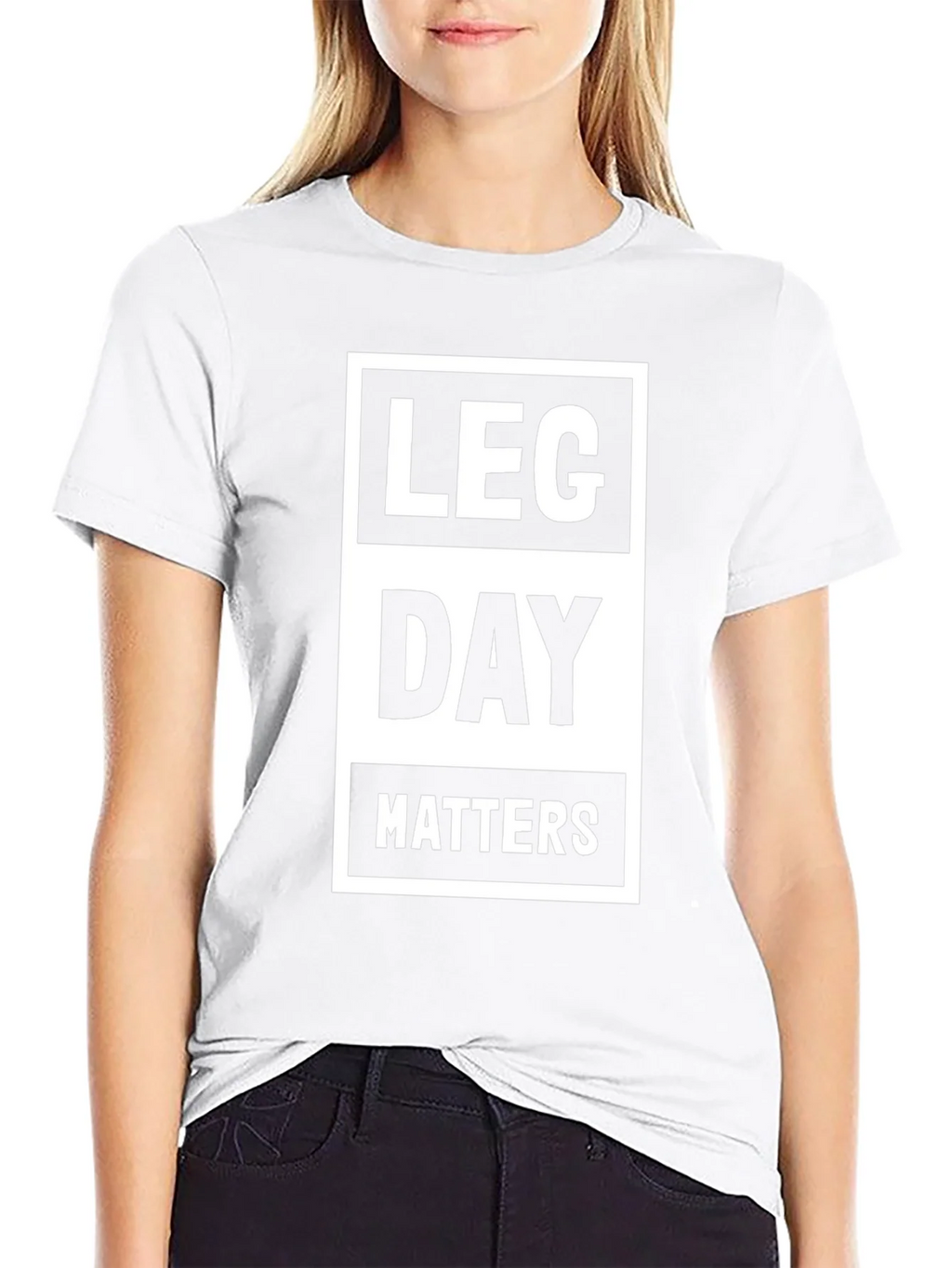 Leg Day Matters Black Graphic Tee product image 8