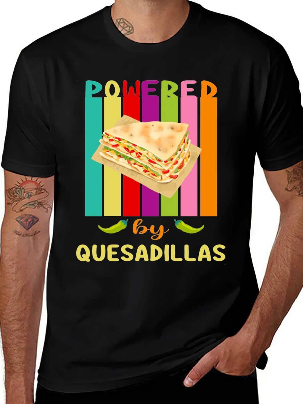Powered by Quesadillas Graphic Tee product image 1