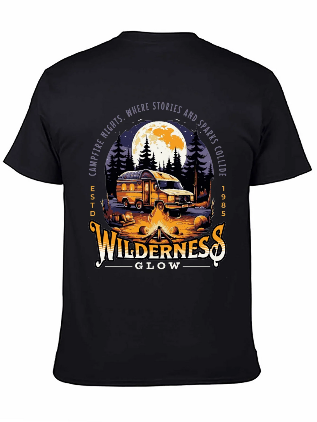 Wilderness Glow Campfire Night T-Shirt product image 4