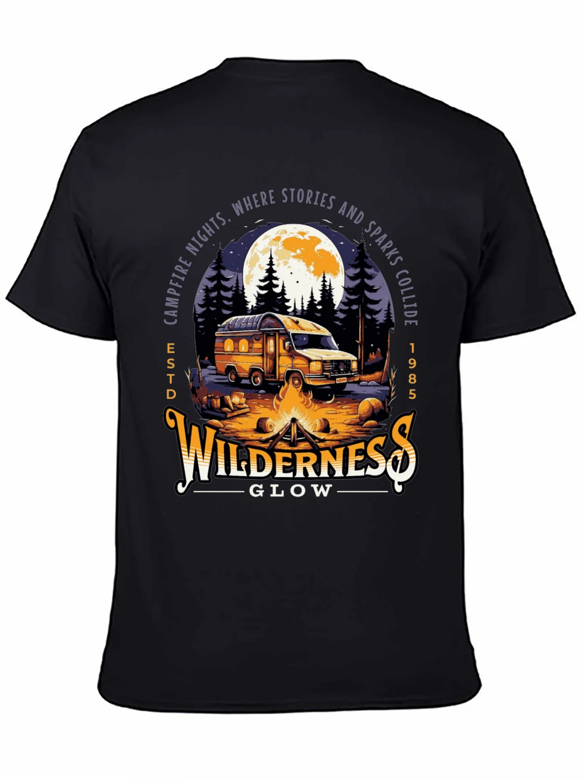 Wilderness Glow Campfire Night T-Shirt product image 4