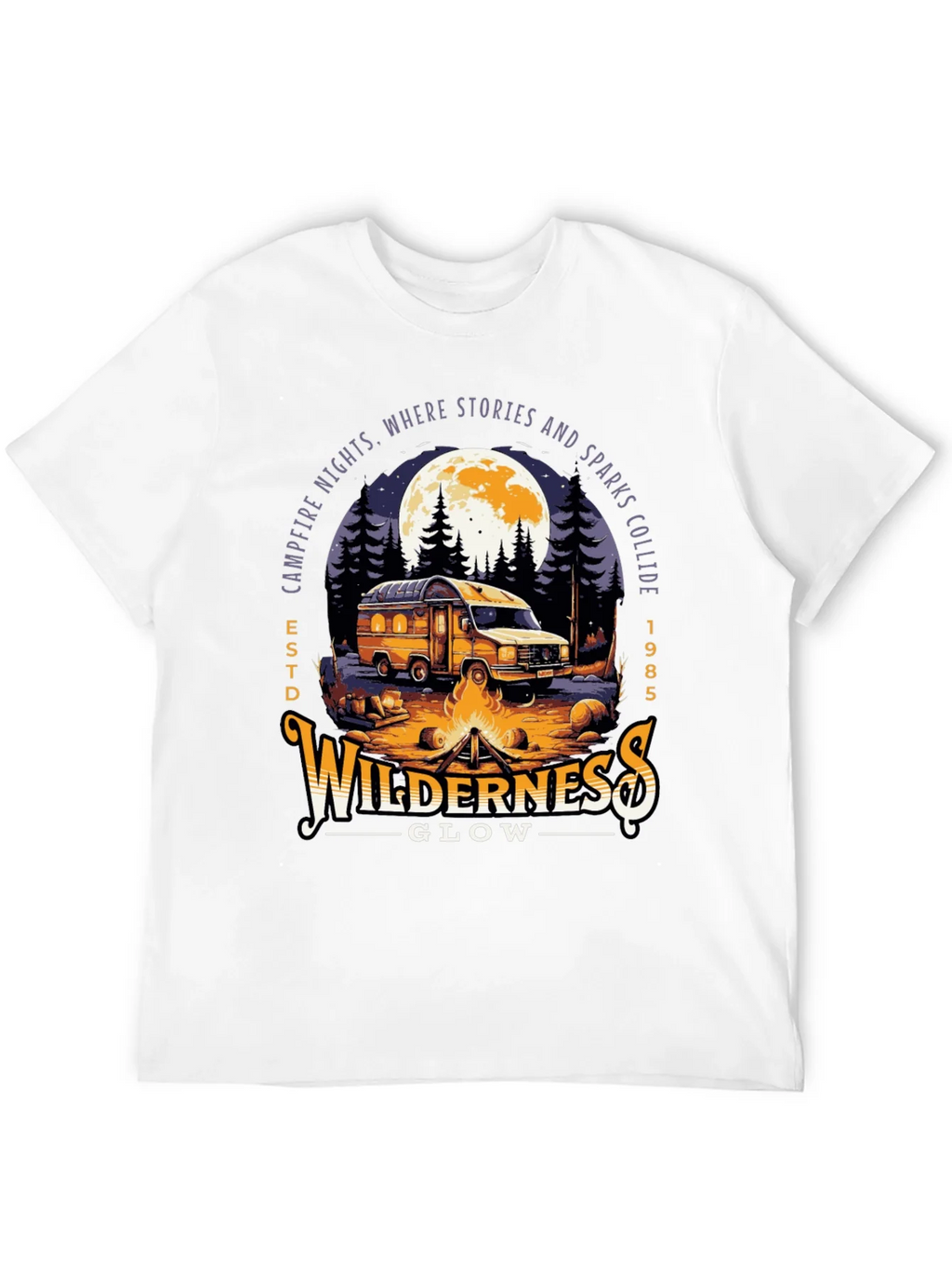 Wilderness Glow Campfire Night T-Shirt product image 11