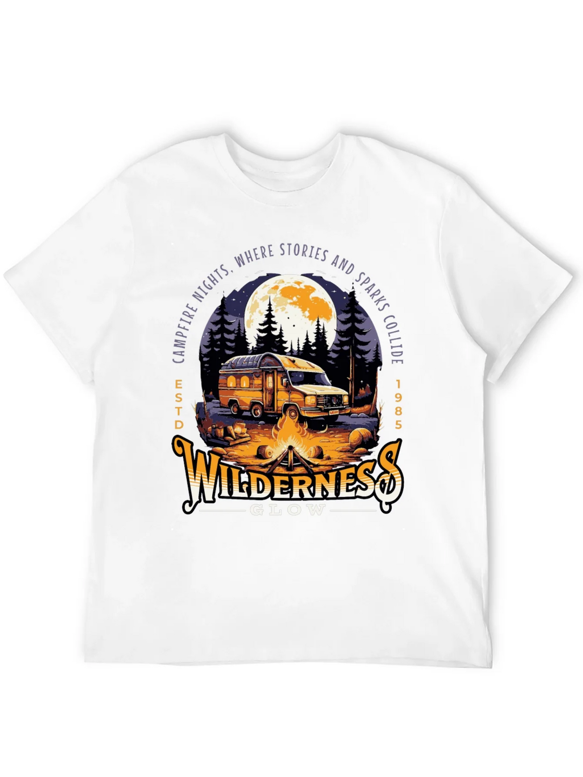 Wilderness Glow Campfire Night T-Shirt product image 11