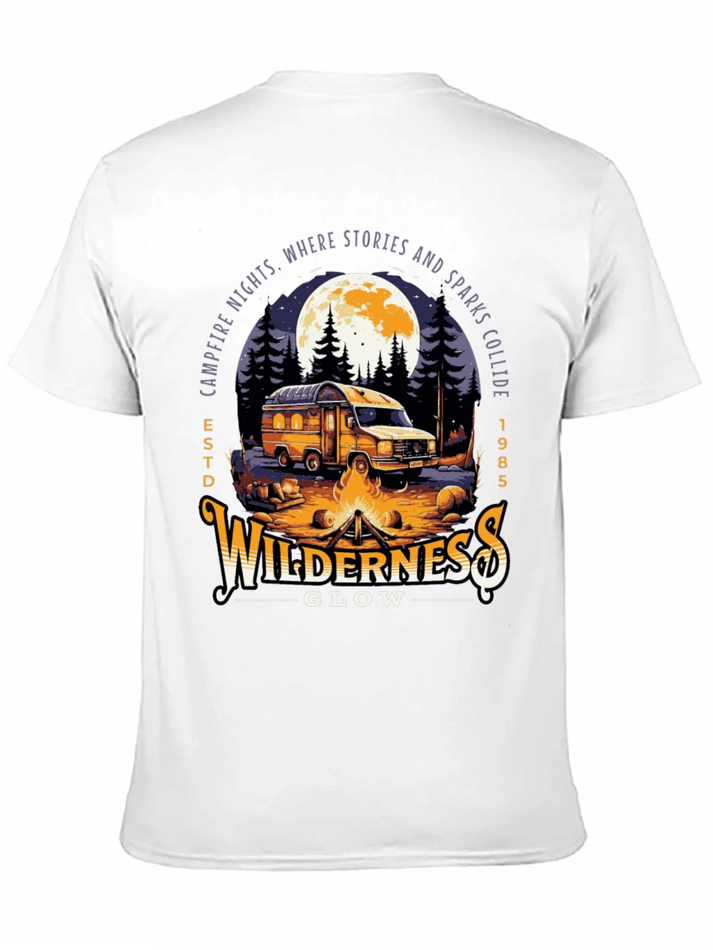 Wilderness Glow Campfire Night T-Shirt product image 10