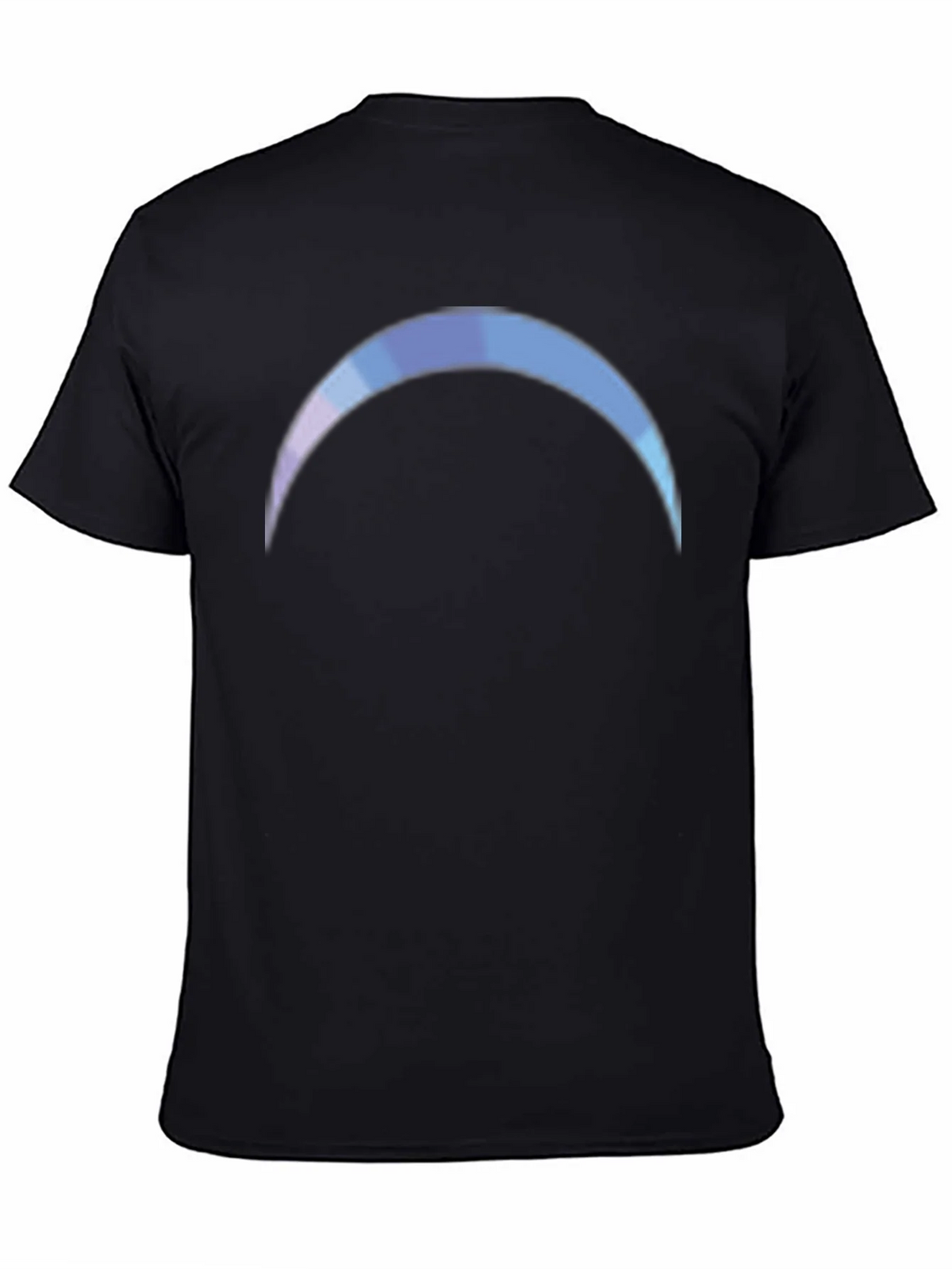 Gradient Crescent Moon Black T-Shirt product image 4