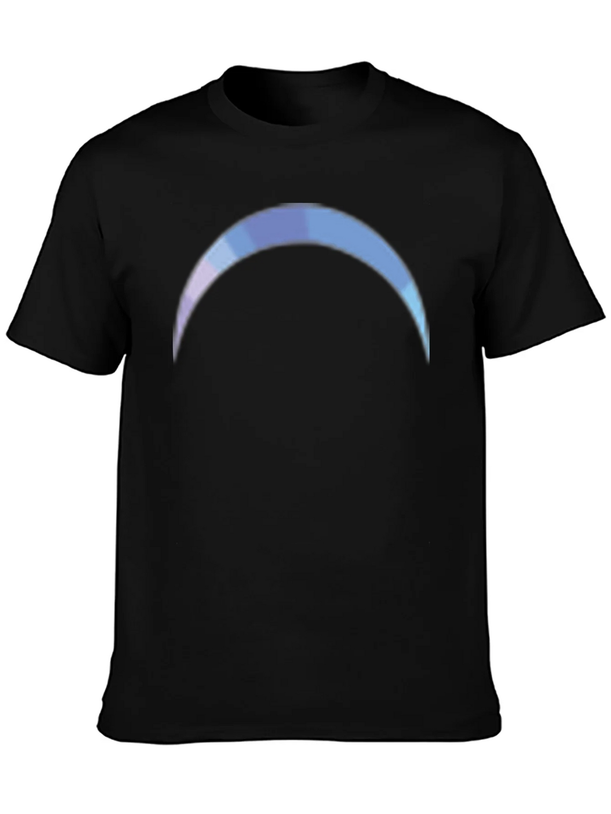 Gradient Crescent Moon Black T-Shirt product image 3