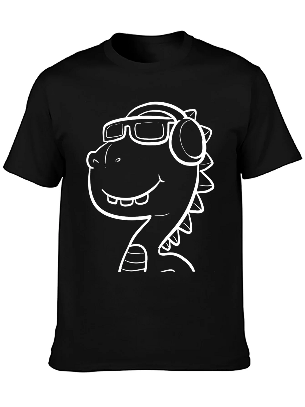 Cool Dino T-Shirt - Black Graphic Tee product image 2