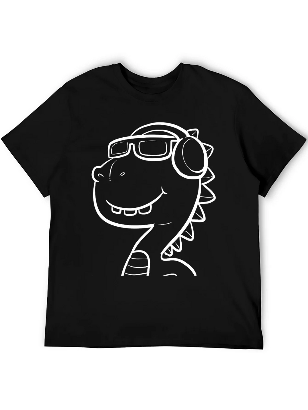 Cool Dino T-Shirt - Black Graphic Tee product image 3