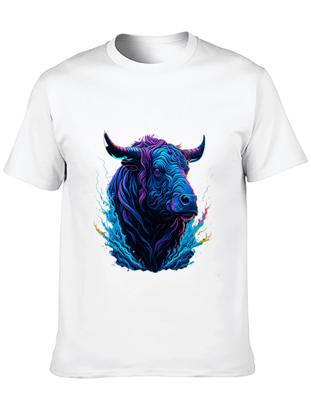 Neon Bull Graphic Tee - Mens Black T-Shirt product image 9
