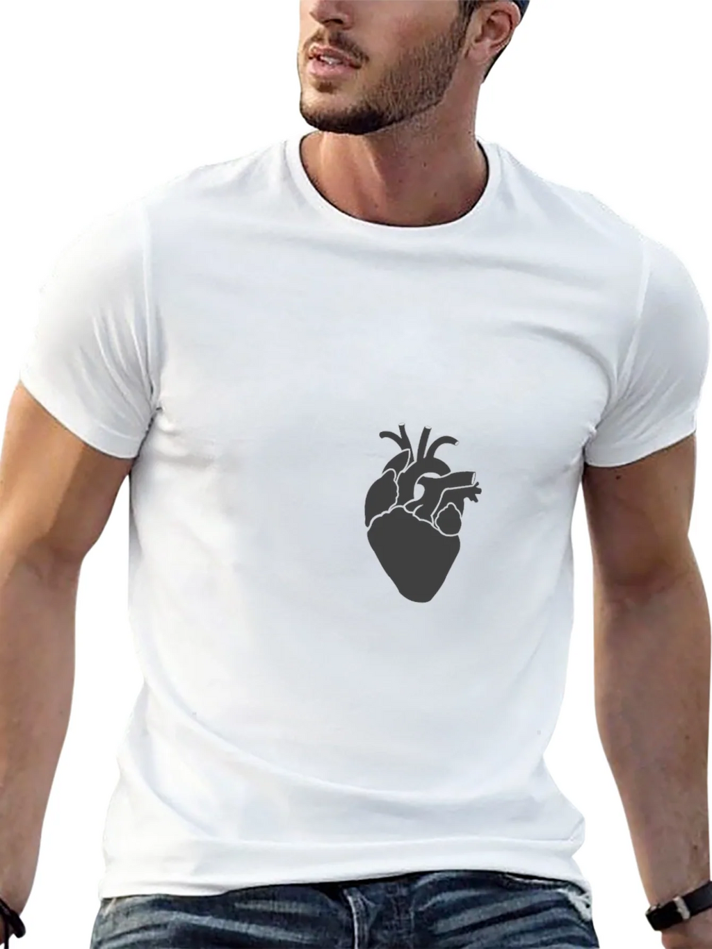 Anatomical Heart Graphic Tee - Modern Style product image 12