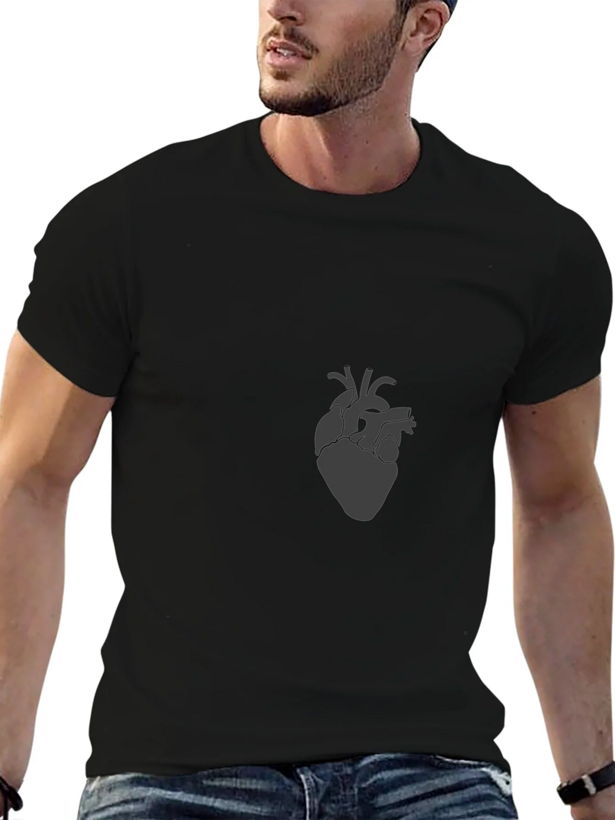 Anatomical Heart Graphic Tee - Modern Style product image 6