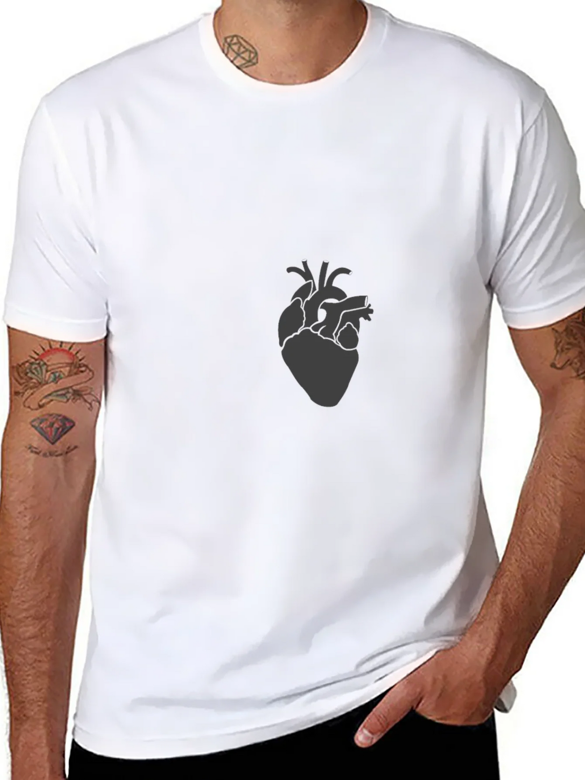 Anatomical Heart Graphic Tee - Modern Style product image 7