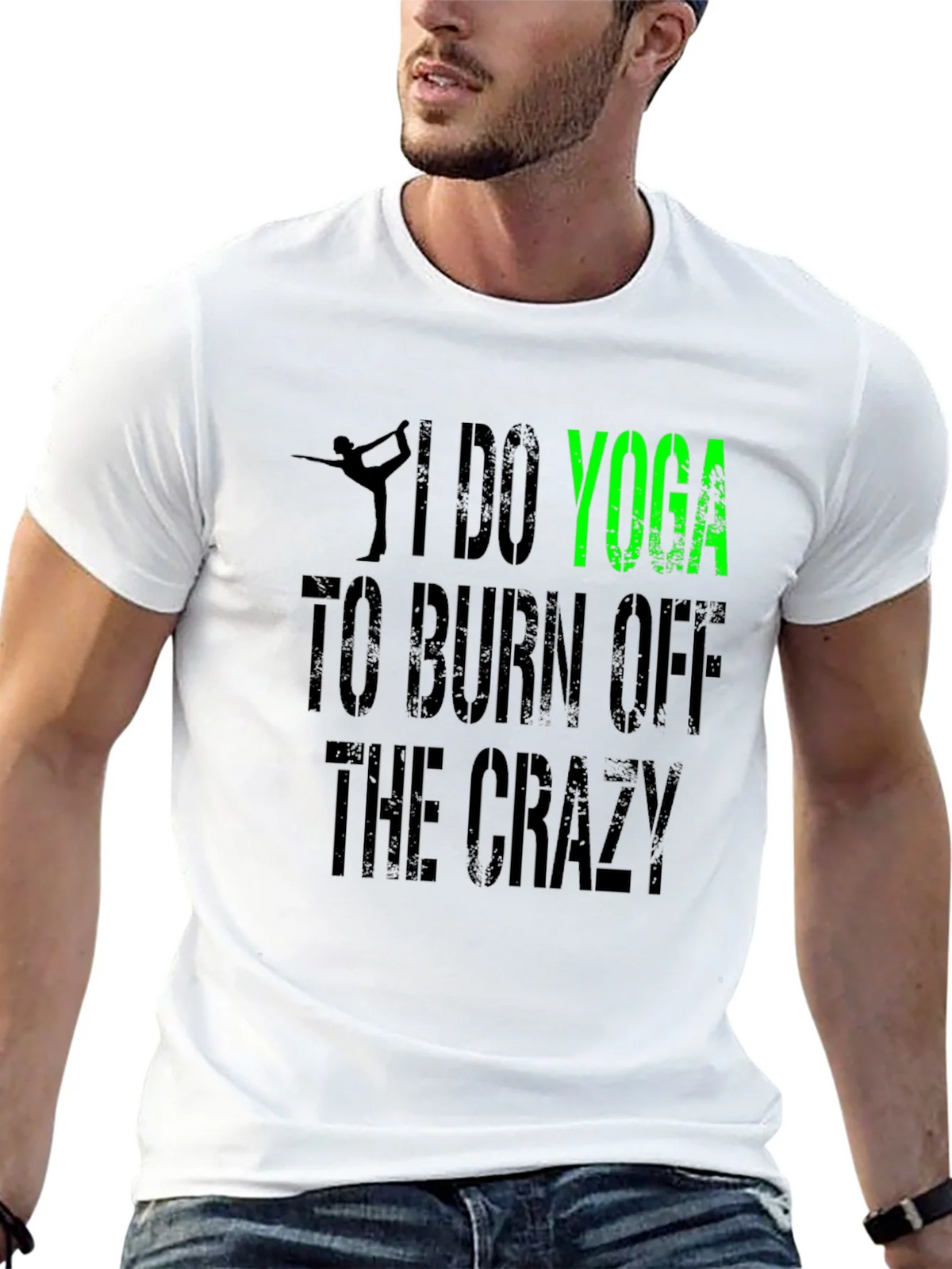 I Do Yoga to Burn Off the Crazy Graphic Tee product image 12