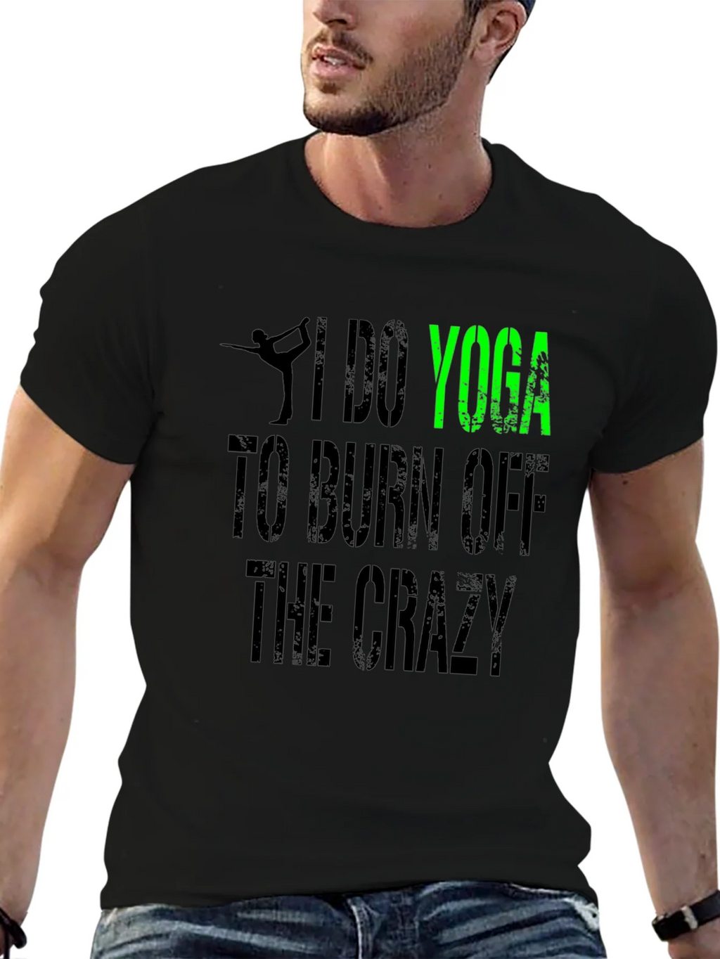 I Do Yoga to Burn Off the Crazy Graphic Tee product image 6