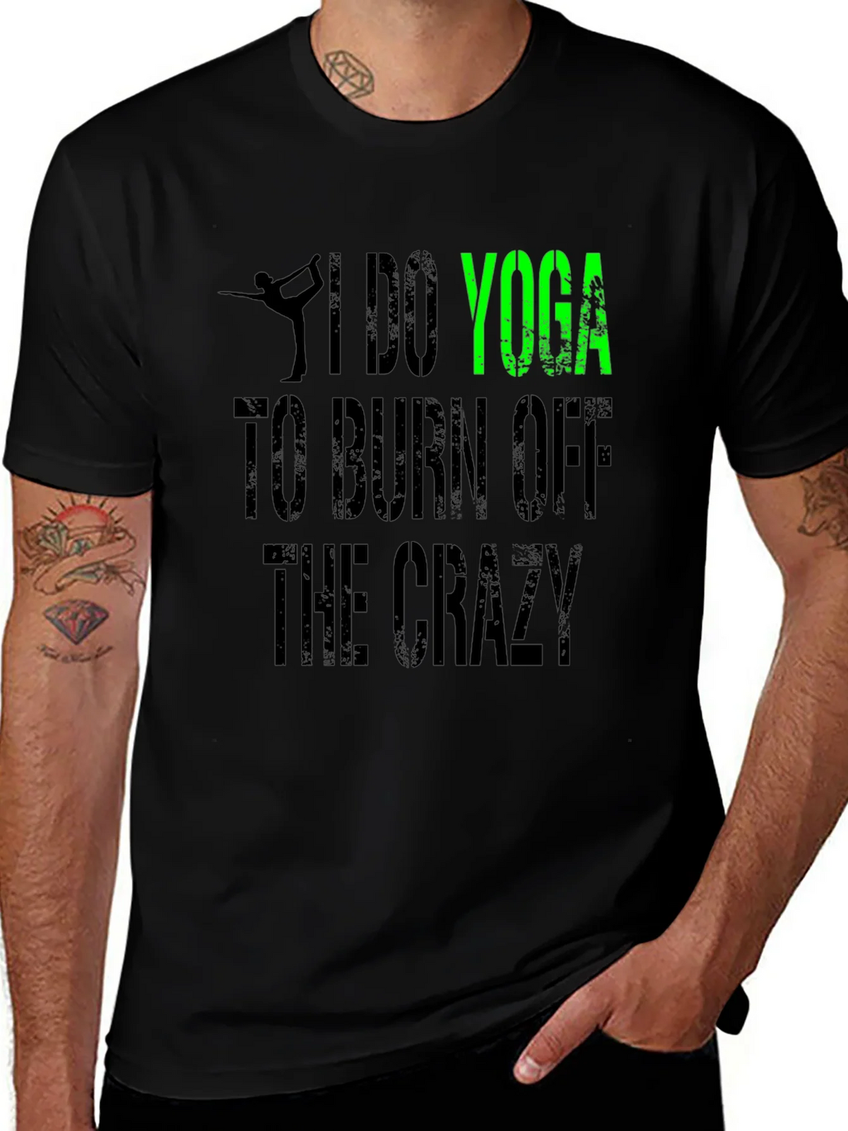 I Do Yoga to Burn Off the Crazy Graphic Tee product image 1