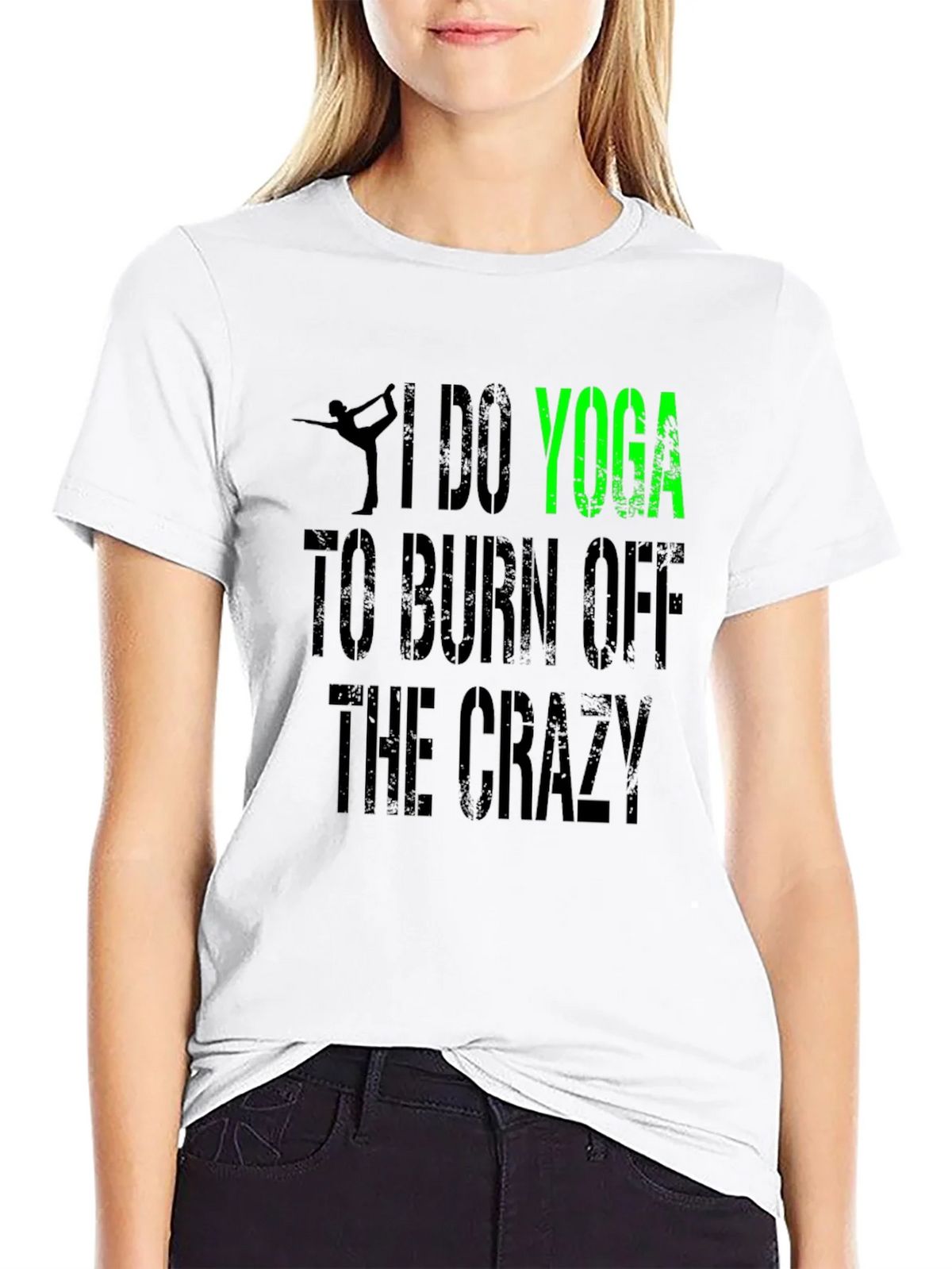 I Do Yoga to Burn Off the Crazy Graphic Tee product image 8