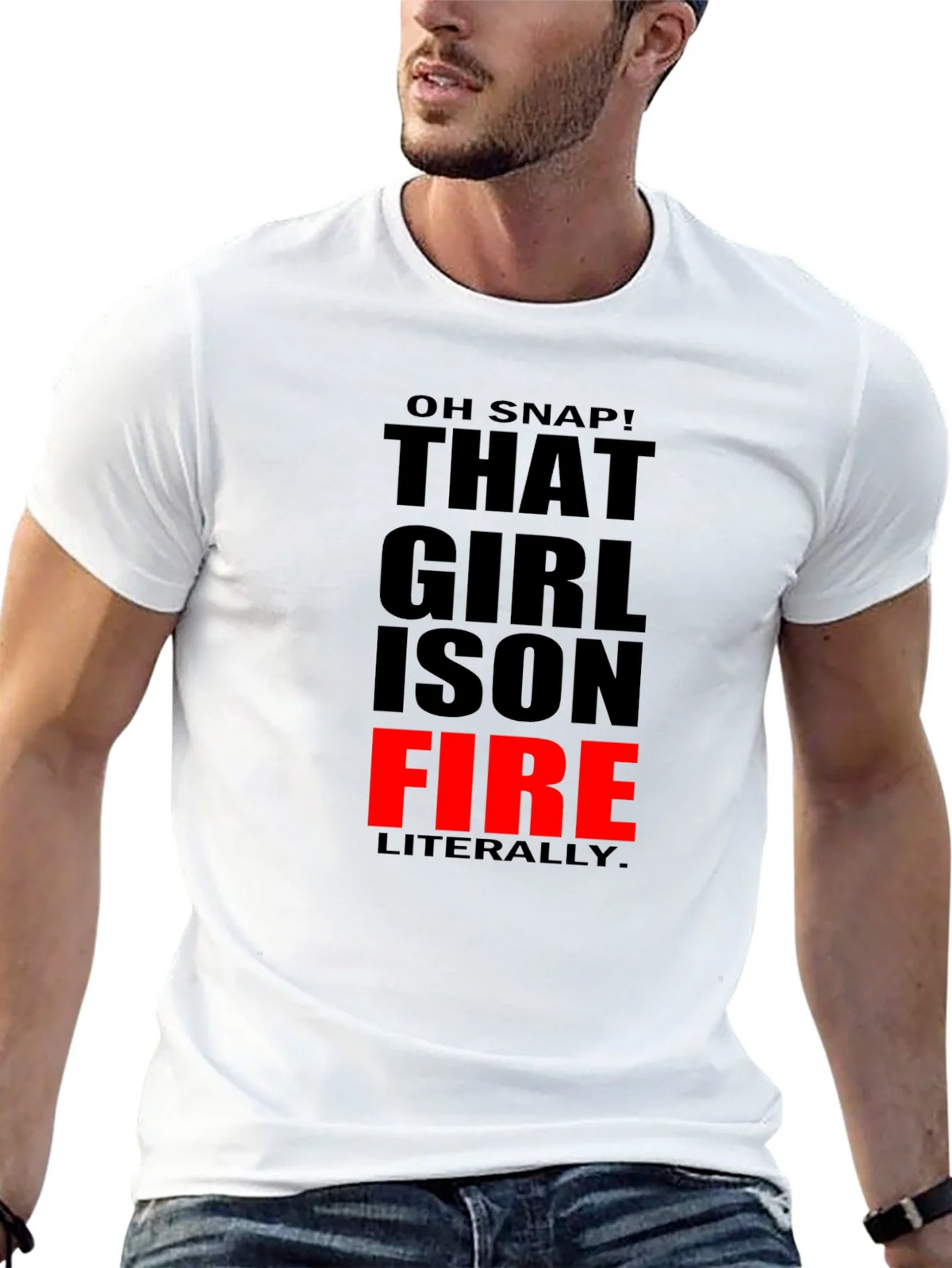 That Girl is On Fire T-Shirt - Funny Slogan Tee product image 12