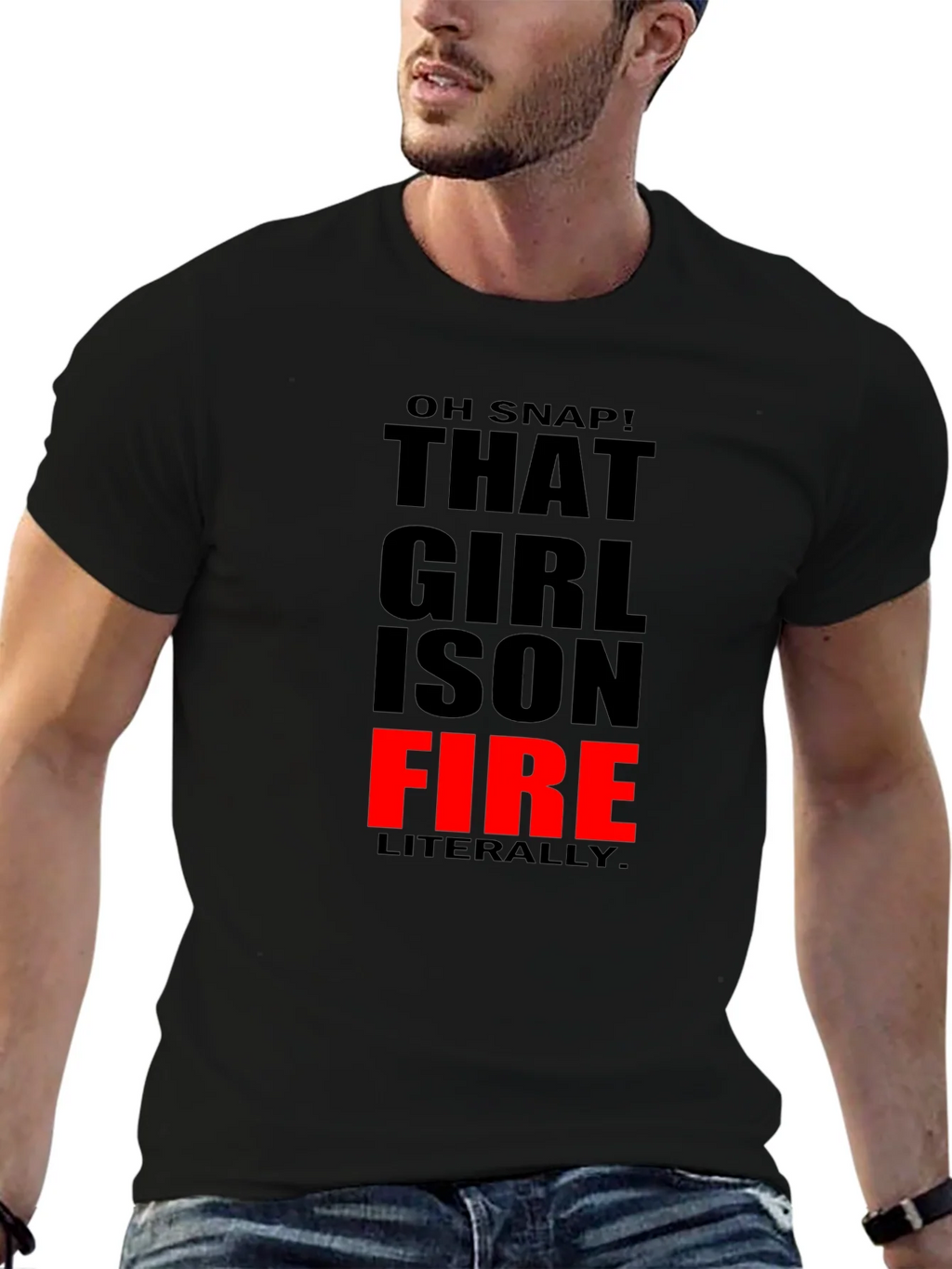 That Girl is On Fire T-Shirt - Funny Slogan Tee product image 6