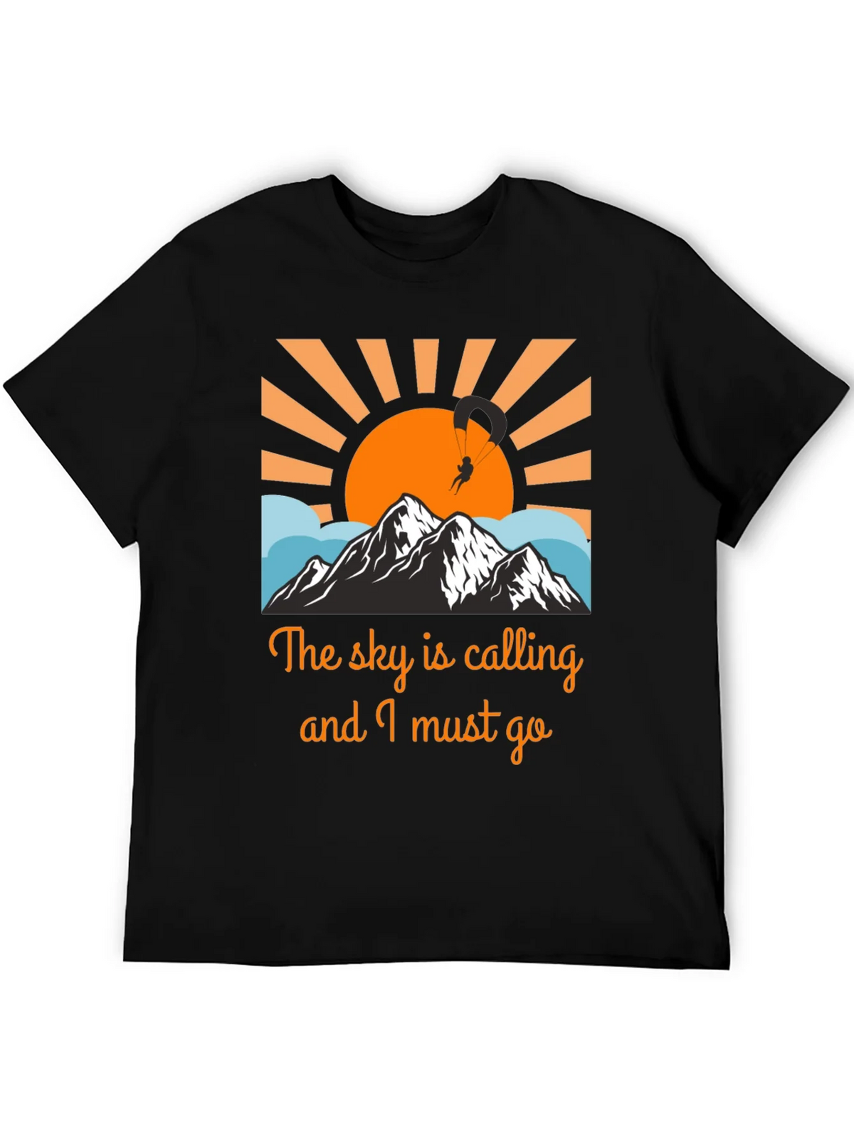 Sky Calling Paragliding Graphic Tee product image 5