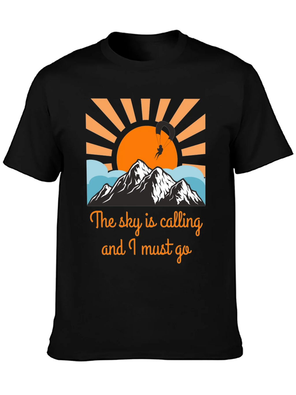 Sky Calling Paragliding Graphic Tee product image 3