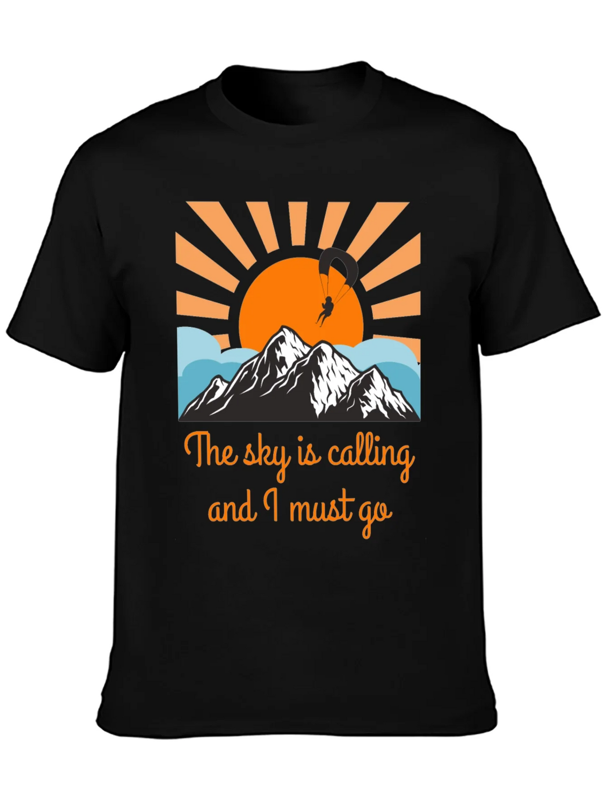 Sky Calling Paragliding Graphic Tee product image 3