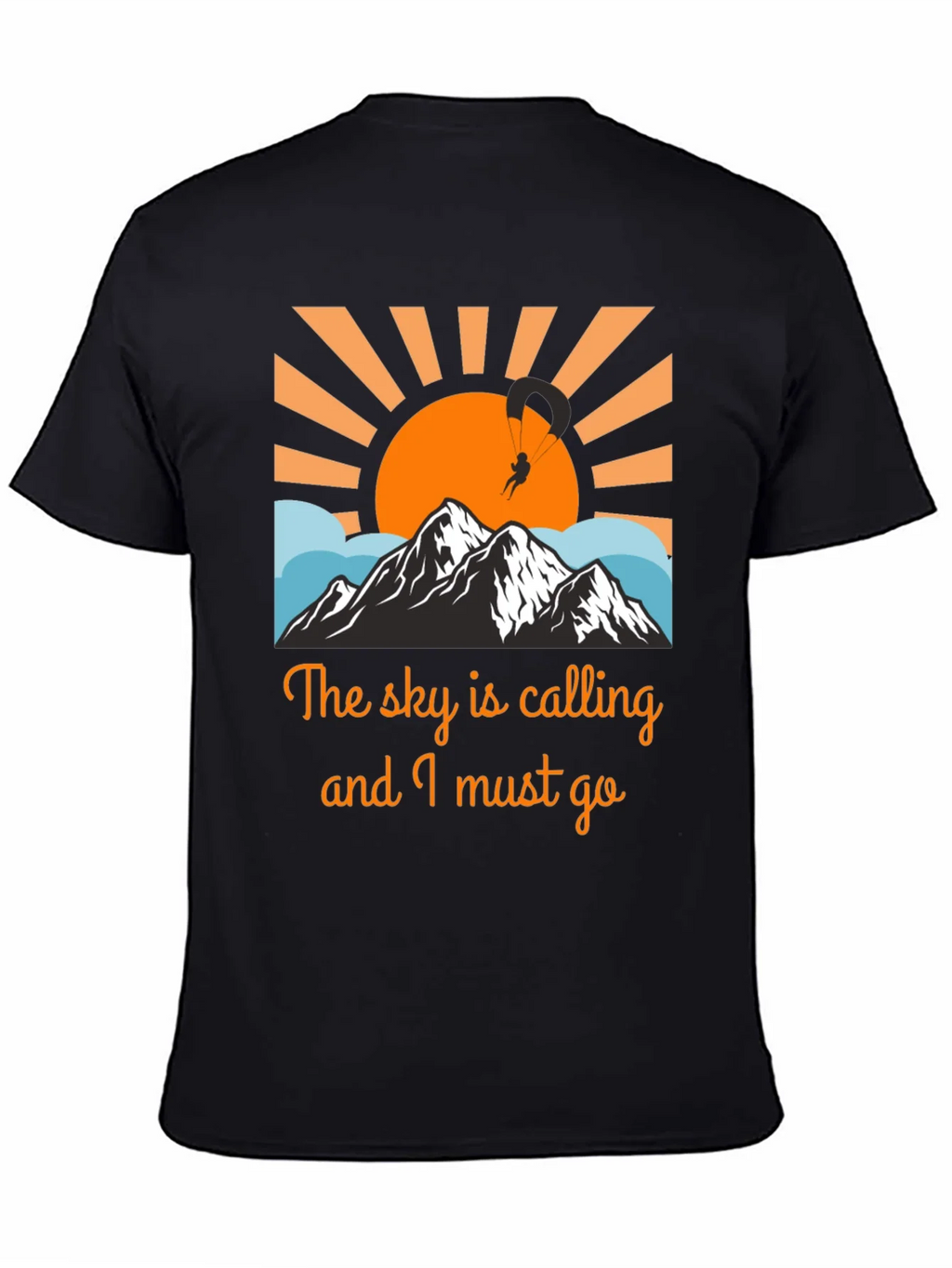 Sky Calling Paragliding Graphic Tee product image 4