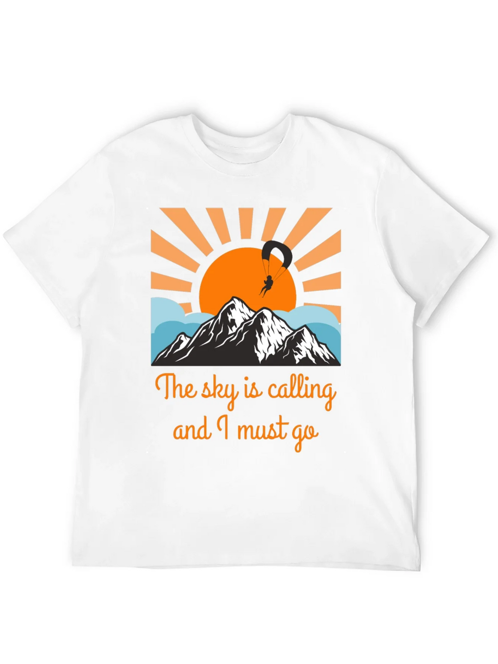 Sky Calling Paragliding Graphic Tee product image 11