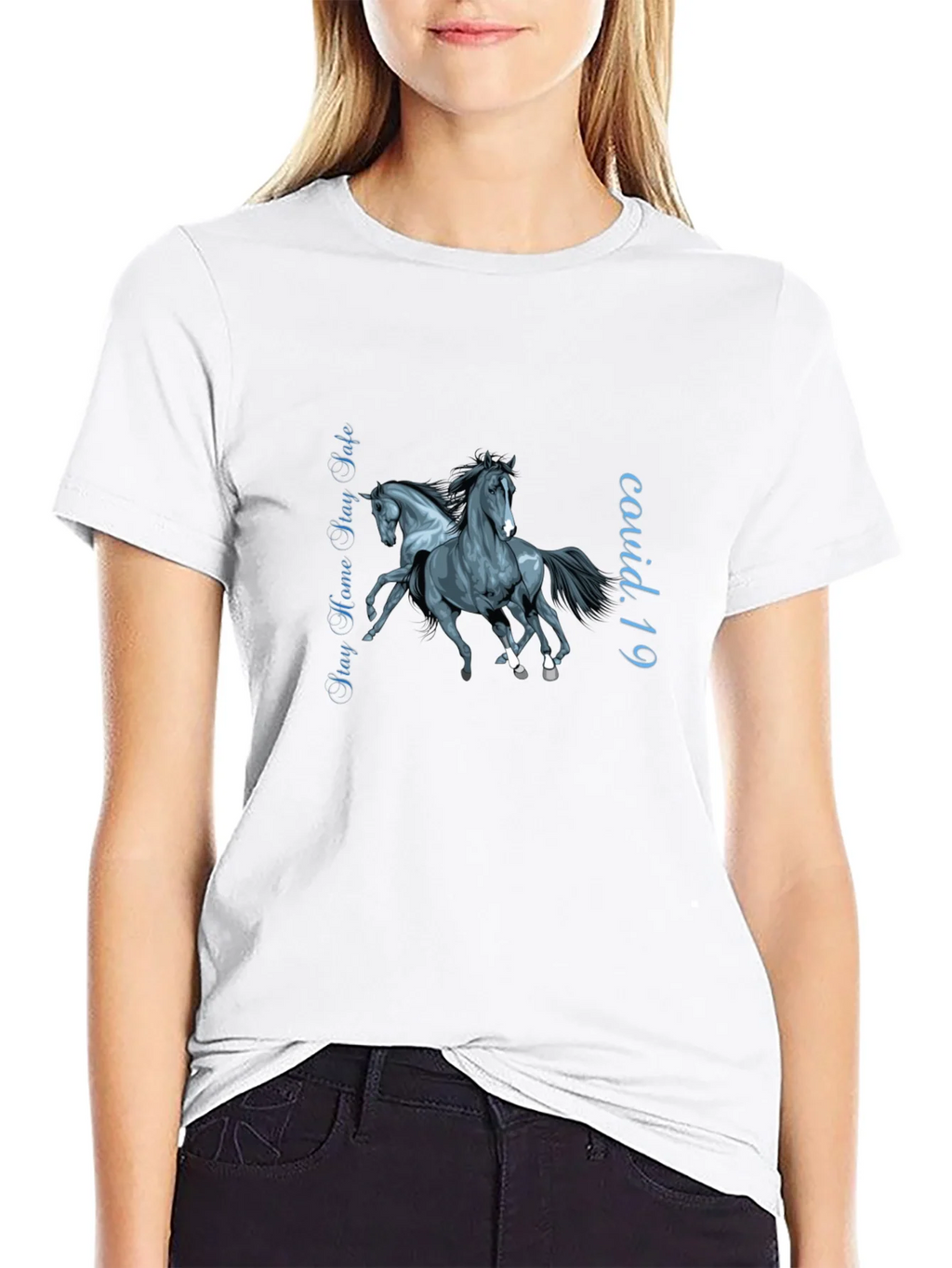 Stay Safe Horse Graphic Tee product image 6