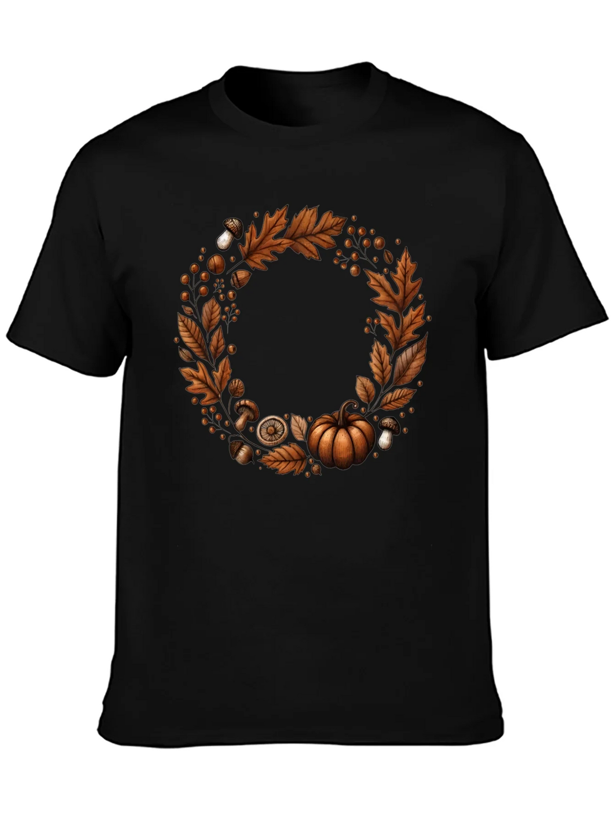 Autumn Wreath Graphic Tee - Festive Fall Apparel product image 3